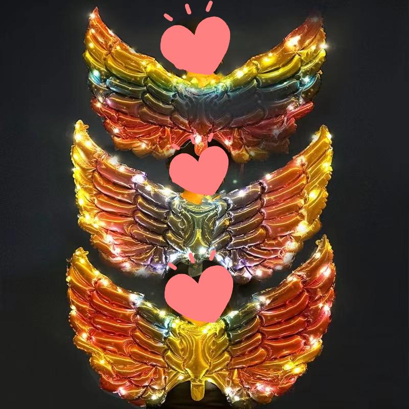 Flashing Luminous Bee Wings Balloon Toy - Kids' Inflatable Festival Gift