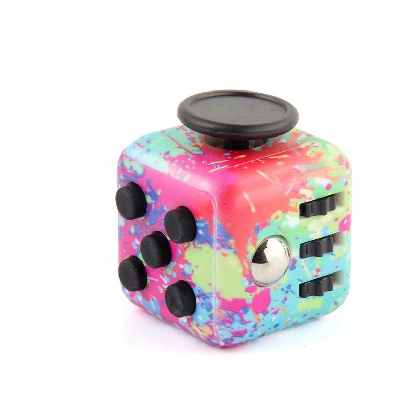 3.4Cm Cube Fidget Anti-Stress Toy 8 Models Hand Spinner Decompression Tool For Autism Adhd Anxiety Stress Relief Kids Adults