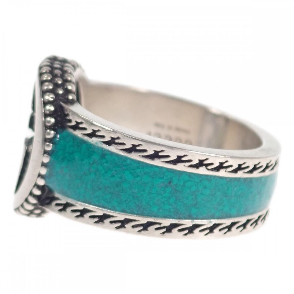 GUCCI  645572_J8410_8136 ring Turquoise Enamel Silver925 Women