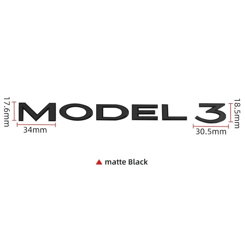 Autoaufkleber Tesla 3D ABS Logo Emblem Buchstaben Auto Kofferraumplakette Hintere Buchstabenbeschriftung Galvanisiert Für Tesla MODEL 3 Y Zubehör