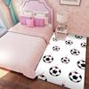 Pink Bow Soccer Rug – Girly Bedroom Floor Mat – "Sweet-Cool" Style Sports-Themed Non-Slip Bedside Mat