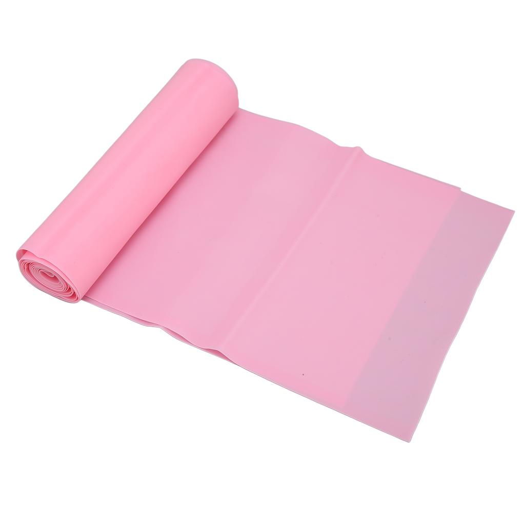 Resistance Band Portable Fitness Flexible Elastic Exercise Workout Band for Strength Training Pink