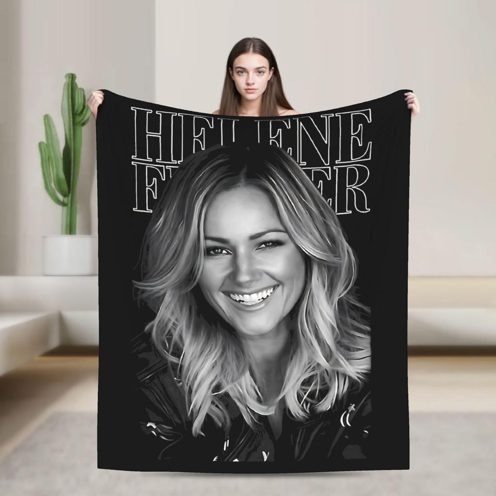 Helene Fischer Deutsche Sängerin Plüschdecke Kinder Flanell Überwurfdecke Für Wohnzimmer Super Weich Design Qualität Tagesdecke