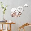 3D Mirror Love Hearts Wall Sticker Decal DIY Home Room Art Mural Decor Removable