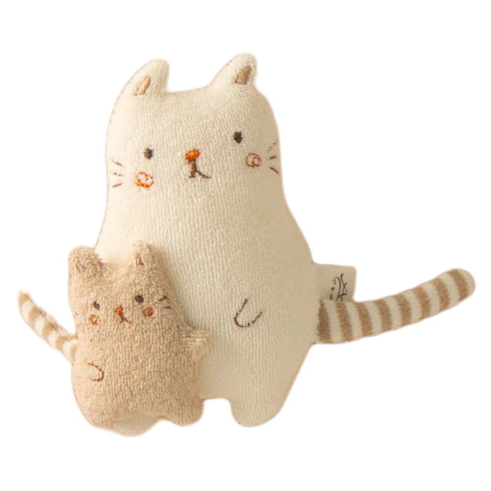 

Игрушка-погремушка Amorosa mamma, мягкая погремушка, мама-кошка, органический хлопок Amorosa Mamma Baby