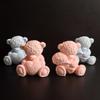 Bear Holding Flower Silicone Candle Molds 3D Animal Resin Soap Making Tools for Crafting Valentine's Day Or Wedding Gifts