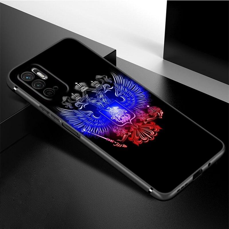 

Чехол для телефона с эмблемой российского флага для Xiaomi Redmi Note 11 10 9 8 Pro 11T 5G 10T 10S 9S 9T 9i 9C 9A 8T, мягкий черный чехол из ТПУ Redmi Note 11 Pro 5G