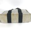Hermes Sacquain PM Tragetasche Handtasche Toile H / Leder Schwarz/grau
