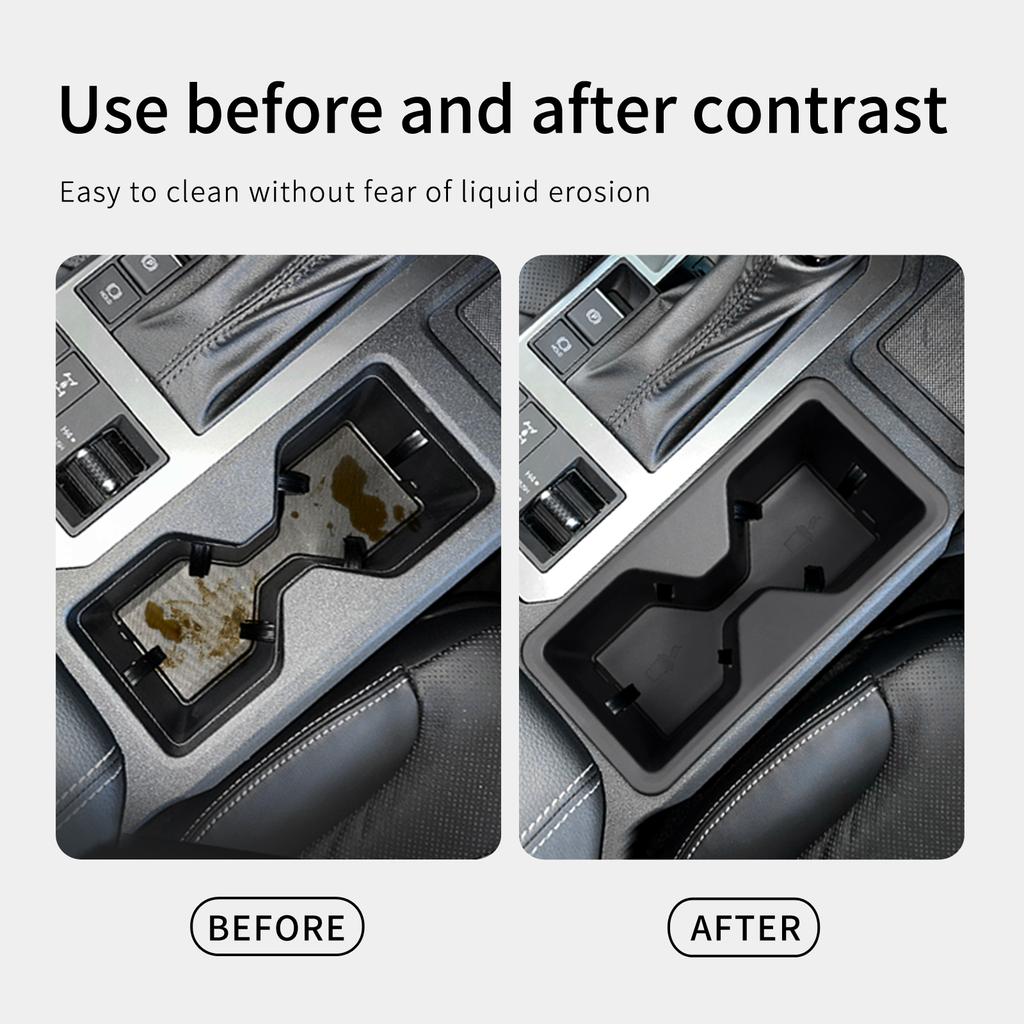 For Toyota Land Cruiser Prado 2025 J250 Vannkoppholder Oppbevaringsboks Støtdempende Brett Ryddige Biltilbehør