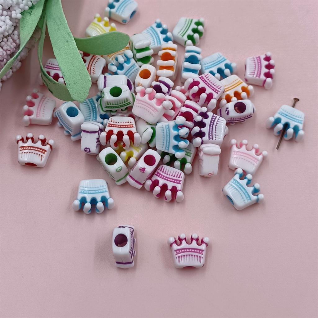 Creative Acrylic Necklace Handmade DIY Loose Beads Snowflakes 50Pcs Flower Gilrs Shell Gifts Jewelry Bracelet Women
