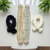 Korean Style Winter Women's Rabbit Fur Scarf - Warm & Fuzzy for All Occasions