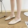 Fashion Spring New Fashionable Breathable Flat Shoes for Women Soft Bottom Pointed Casual Fashion Simple Comfortable Boat Shoes