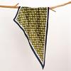 Retro Cotton and Linen Feel Triangular Silk Scarf Women's Four-season Versatile Neck Protection Scarf Headscarf Commuting Accessories Scarf
