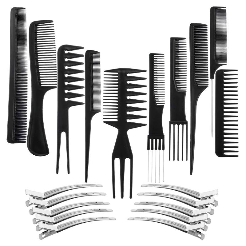 Buy Professional Salon Styling Comb Set 10 Pieces Hair Combs with Duck ...