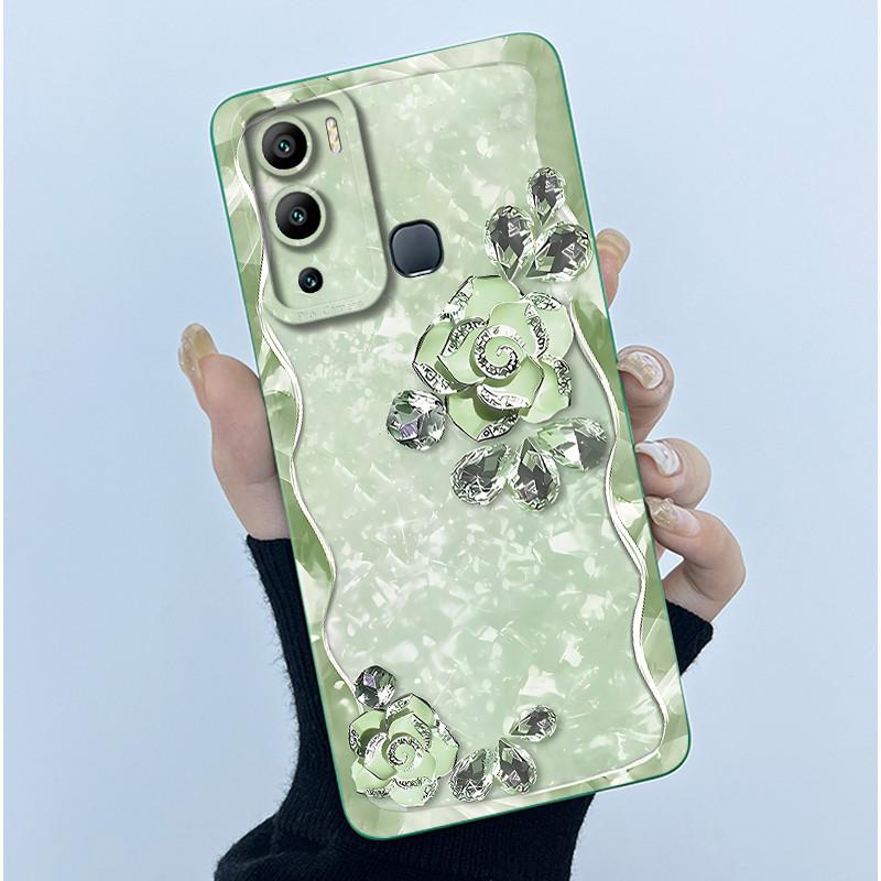 Case for Infinix Hot 12i Hot 12 Play Back Cover Butterfly Flower Soft Silicone Cases for Infinix Hot12i 12Play Hot12 Phone Funda