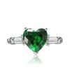 BELLA BOX Heart ShapedOpening Resizable Rings For Women Zircon Engagement Party Fine Jewelry Gift