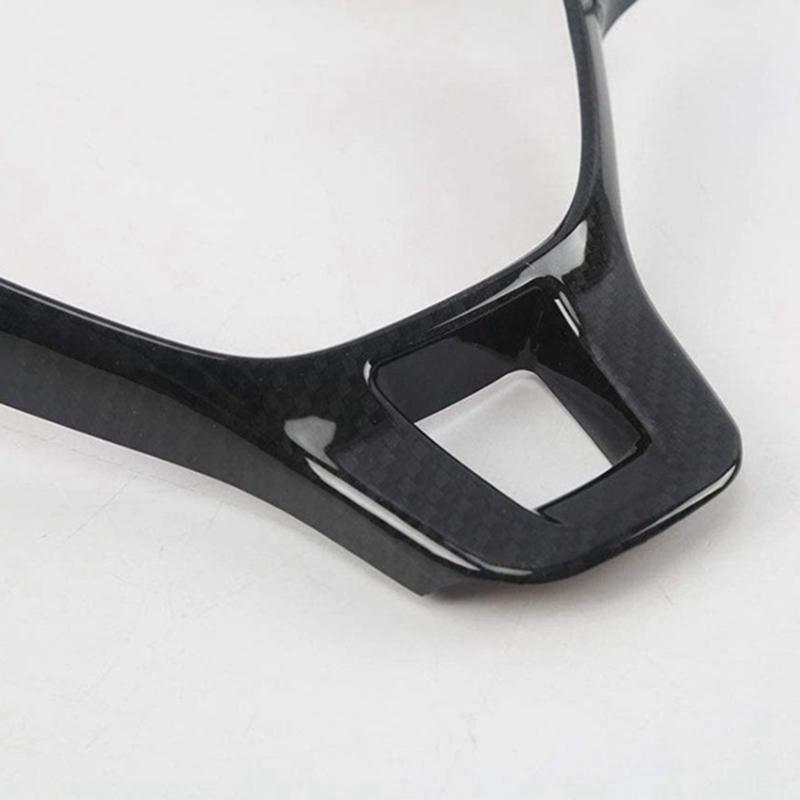A42M-Car Steering Wheel Cover Carbon Fiber Steering Wheel Decorative Frame For Golf 7 MK7 POLO- 2014-2016 MK6 2017