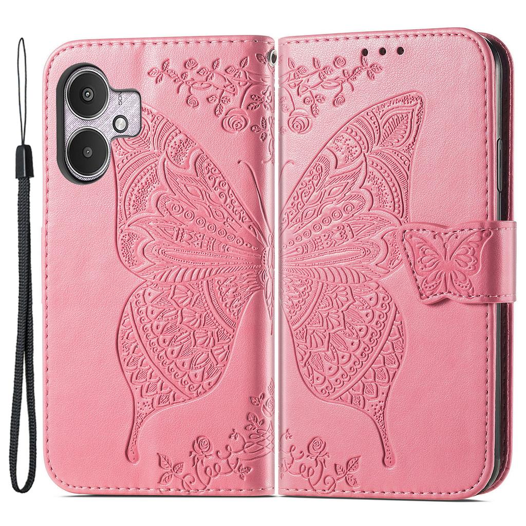 For Xiaomi Redmi 13C 4G/13C 5G/13R 5G/Poco M6 5G/Poco C65 4G Phone Stand Case Imprinted Pattern PU Leather Phone Cover