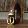Genuine Leather Belt for Women Korean Style Trendy All-match Personality Retro Top Layer Pure Cowhide Jeans Belt