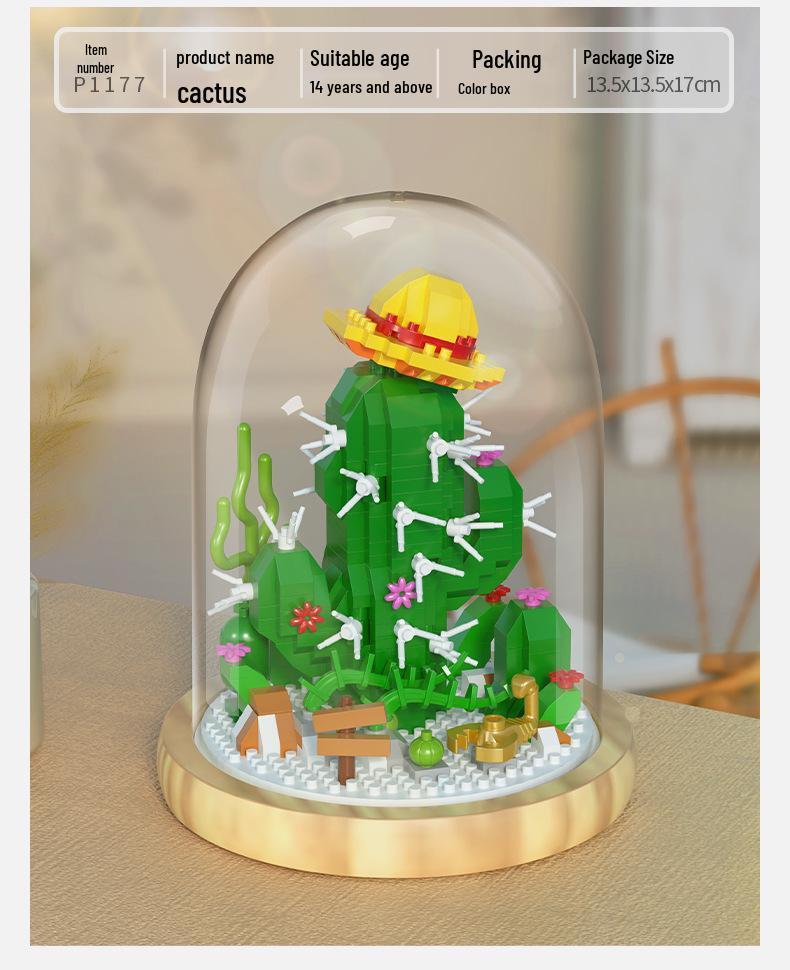 Premium Sunflower Eternal Flower Micro-Particle Building Block Toy - Compatible with Lego, Christmas Ornament, Educational Gift