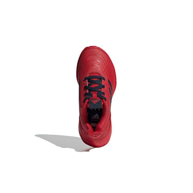 adidas Rapidarun Spider Man K Non Slip Lightweight Mid Top Kids' Running Shoes Red Black Kids' G27557
