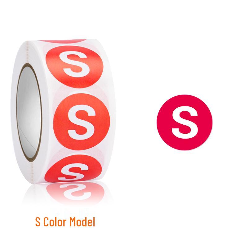 Self-Adhesive Round Size Stickers for Apparel & Footwear