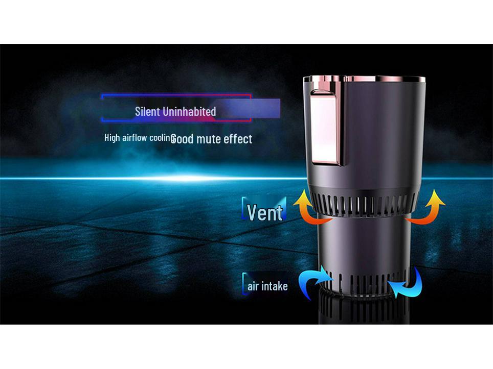 Portable Car Heating and Cooling Cup: Compact Hot/Cold Cup Refrigerator for Home and Vehicle Use