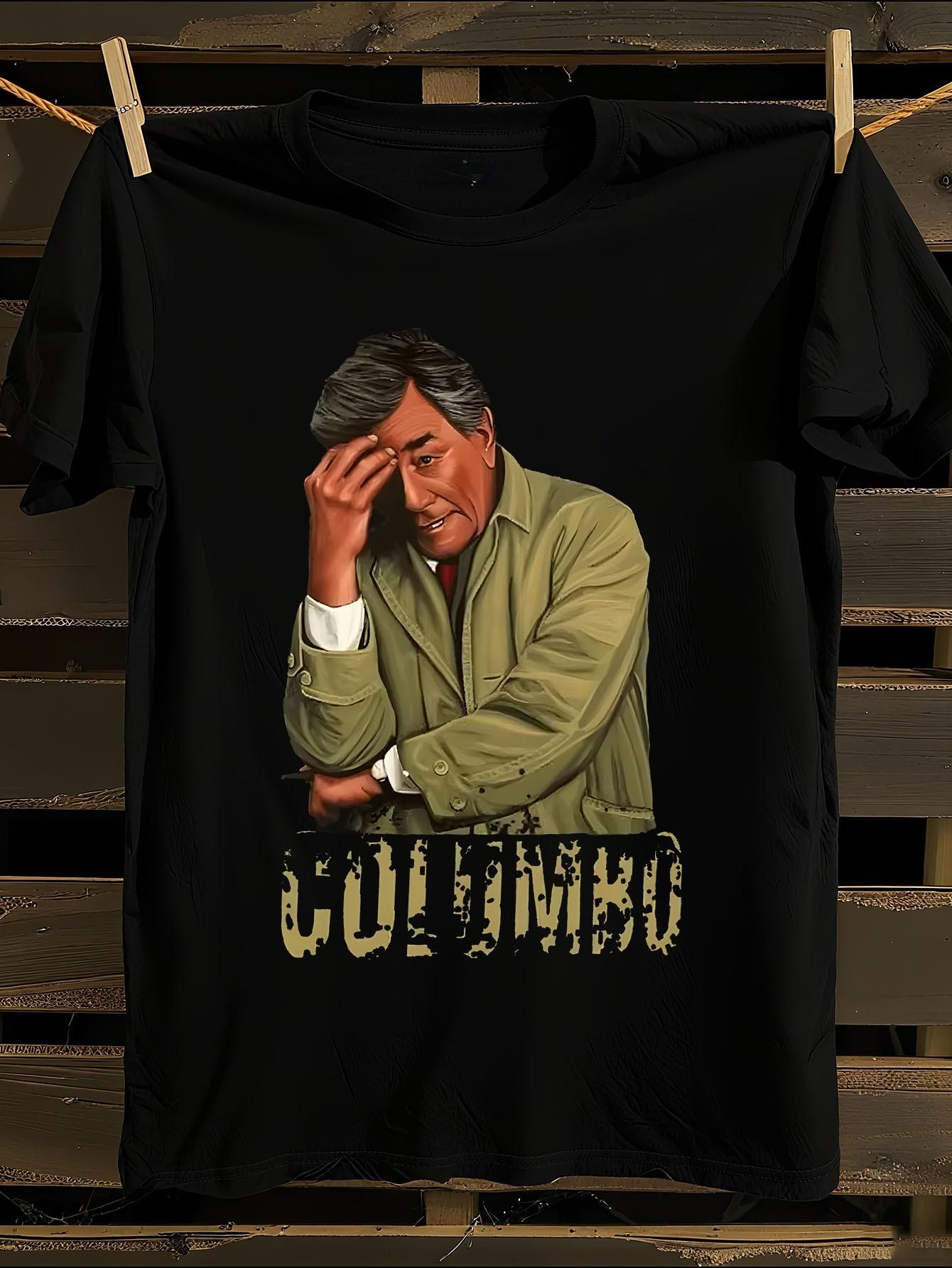 Retro Peter Falk Columbo TV Show T-shirt S