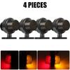 Truck LED Side Marker Light Double Face Indicator Turn Signal Light Rear Stop Warning Lamp 12V 24V For Car Trailer Lorry Van RV