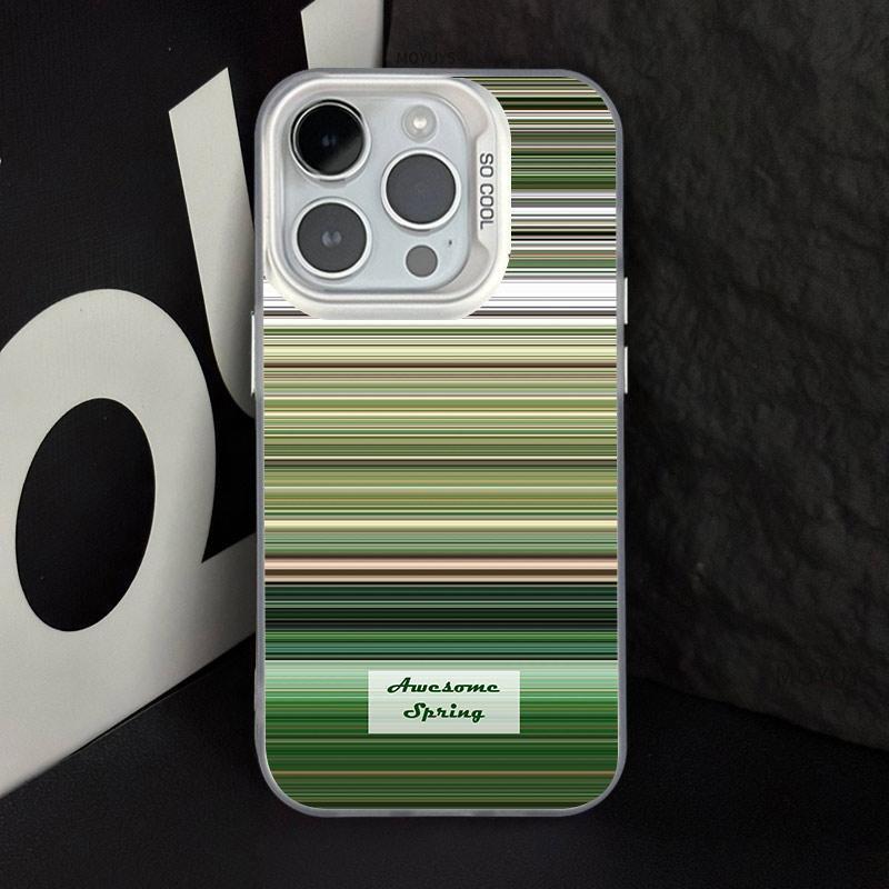 Husă de telefon argintie de modă transfrontalieră pentru iPhone 17, 16 Pro, 15 Pro Max și 14 de Creative Spring