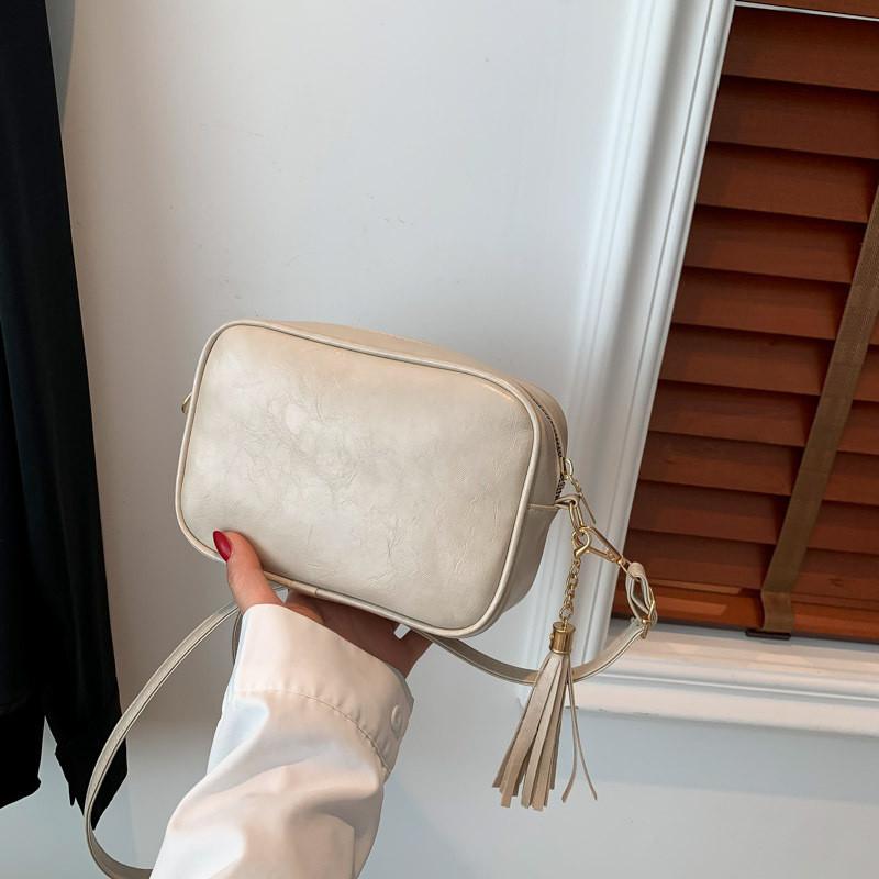 

Stylish Korean Women s Crossbody Bag Small Retro Square Bag With Wide Shoulder Strap StyleA