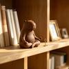 Meditating Animal Sculpture Capybara Figurine, 3D Printed Yoga Statue, Zen Cute Statue Ornament for Home Office Shelf Decoration Relaxing Room