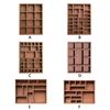 Compartments Mini Jewelry Holder Variety Grids Goods Display Rack Model Dollhouse Shelf  Ornaments