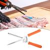 Meat Prep Tool Rib Membrane Remover Tool Stainless Steel Peeler with Grill Master Gift for Men Anti-slip Handle Manual Preparation Outdoor