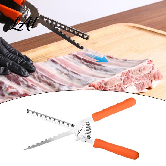 Meat Prep Tool Rib Membrane Remover Tool Stainless Steel Peeler with Grill Master Gift for Men Anti-slip Handle Manual Preparation Outdoor