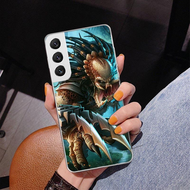 Alien Vs Predator Painted Phone Case For Samsung Galaxy S24 S25 Edge S26 Ultra S23 S22 S21 Plus S20 FE + Personalized Print Cove