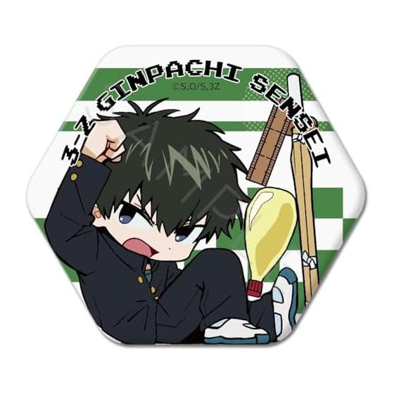 TV Anime  Gintama  YD [Toushiro Hijikata] Hexagonal Can Badge [Chipokke Series Vol. 2]