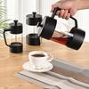 Rust-Free French Press Coffee Maker Thickened Glass Cold Coffee Brewer Hand Punch Pot  Office Use