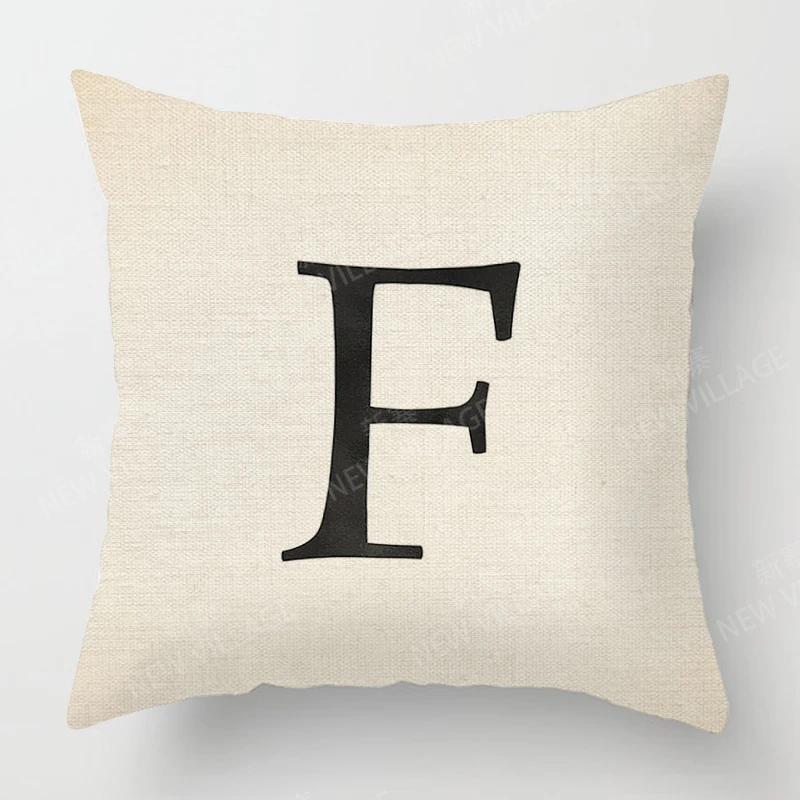 Home Living Room Fashion Letter Decoration Cushion Covers Linen Throw Pillow Covers45*45 Pillowcase 40x40cm 50x50 45x45