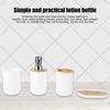 Black White Gray Toothbrush Cup Set 4-Piece Bathroom Organizer Set  Washroom Bathroom Counter