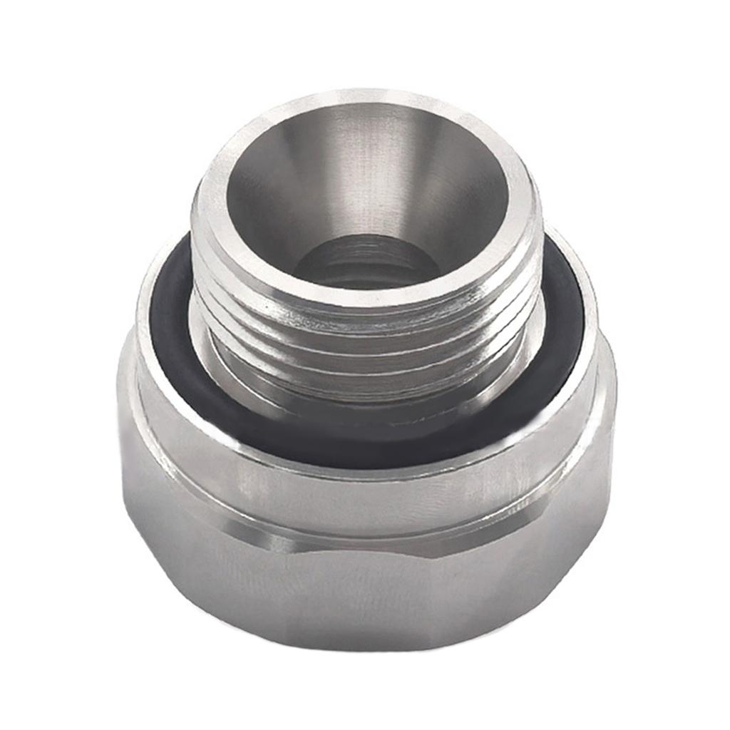 Thread Size Oil Drain Valve Adapter Silver A-211 27mm-2.0