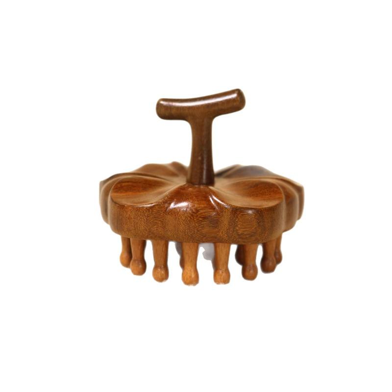 

Golden Thread Sandalwood Massage Comb Full-body Acupoint Unblocking Comb Gua Sha Head Therapy Comb