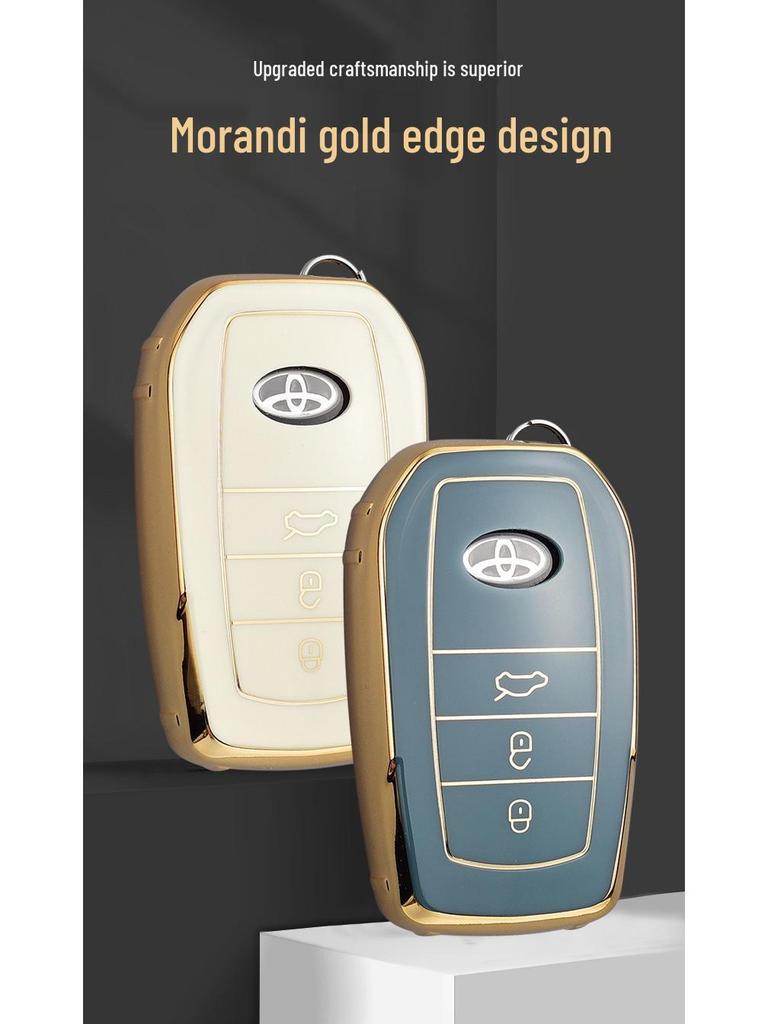 Toyota Key Case Cover for Highlander, Corolla, Crown, Prado, and Levin Models