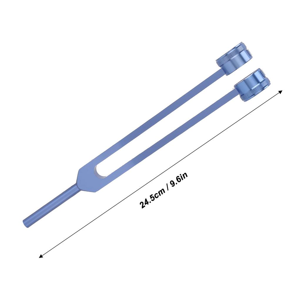 Therapy Tuning Fork 128HZ Tuning Forks Paint Process Aluminum Alloy Tuning Fork Set with Hex Wrench Small Hammer
