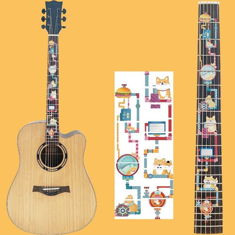 YIJU Guitar Fretboard Inlay Sticker Decal Plastic Lable for Bass Guitar Part Night2 YIJU Guitar Fretboard Inlay Sticker Decal Plastic Lable for Bass Guitar Part Night2