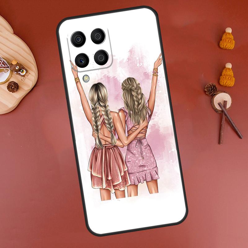 Best Friends BFF Matching Case For Samsung Galaxy M15 M35 M55 M11 M14 M34 M54 M31 M13 M53 M51 M12 M32 M52 M16 M36 M56