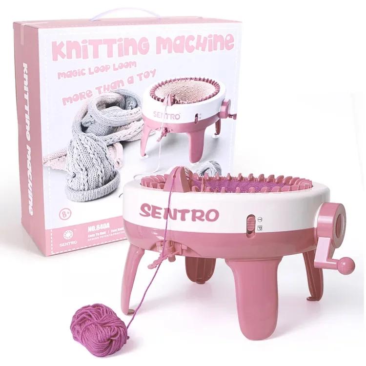 Smart Knitting Loom Kit Beginners Circular Crochet Machine DIY Handmade Create Hats Scarves Easy Handicraft Tool Sewing Supplies