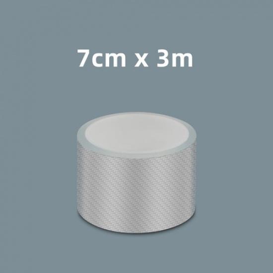Universal Carbon Fiber Patterned Clear Transparent Car Door Sill Tape Sticker