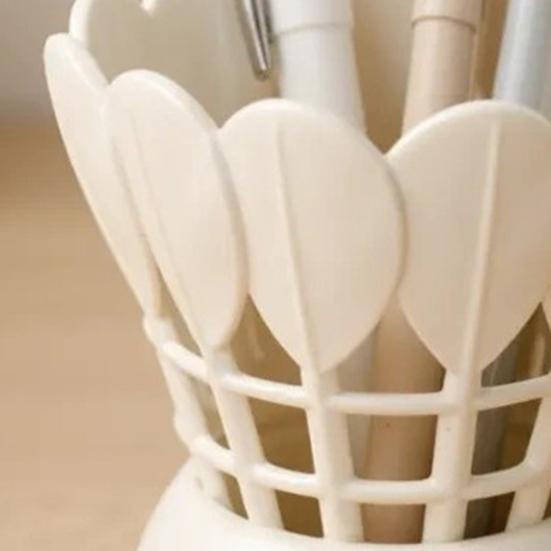 Badminton Formet Penneholder 3D Printet Kreativ Skrivebordsorganisator Stor Kapacitet Kontor Papirvarer Opbevaringsboks