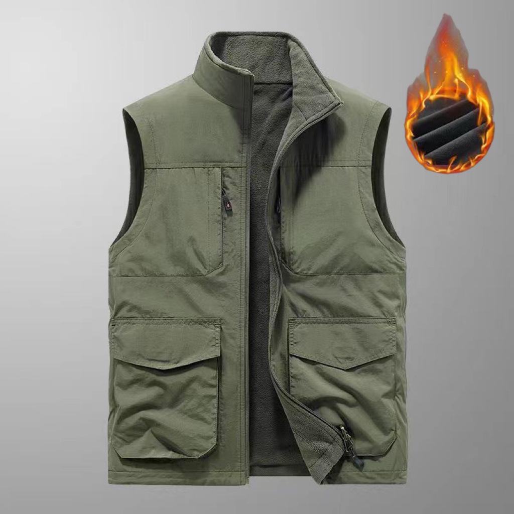 

Весна и осень новый быстросохнущий мужской жилет большого размера с несколькими карманами жилет куртка жилет для активного отдыха топ 2XL